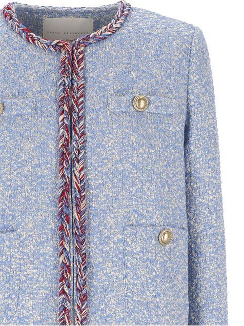 Blue sky tweed woman jacket Giada Benincasa | 16091109